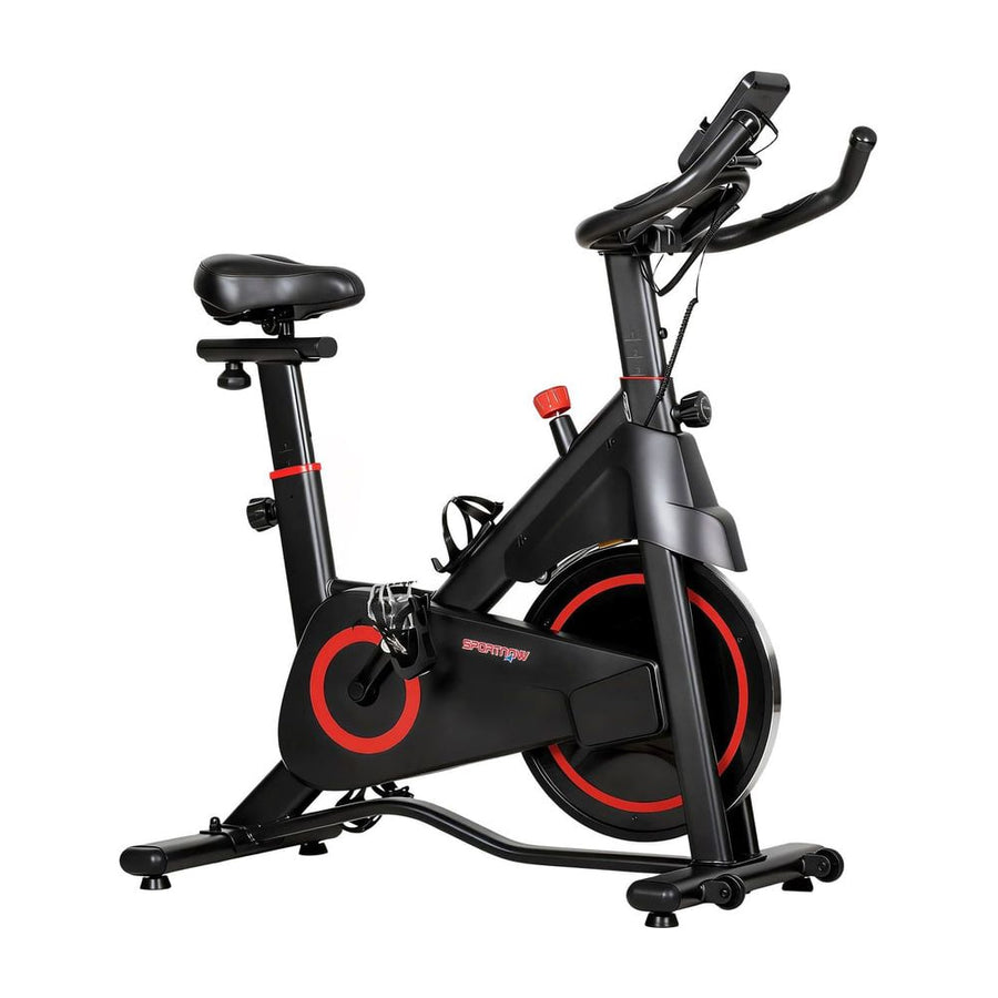 SPORTNOW Exercise Bike, Stationary Bike with Adjustable Magnetic Resistance, Indoor Cycling Equipment with LCD Display