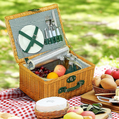 Outsunny Two-Person Picnic Set, with Wicker Basket - product image 2