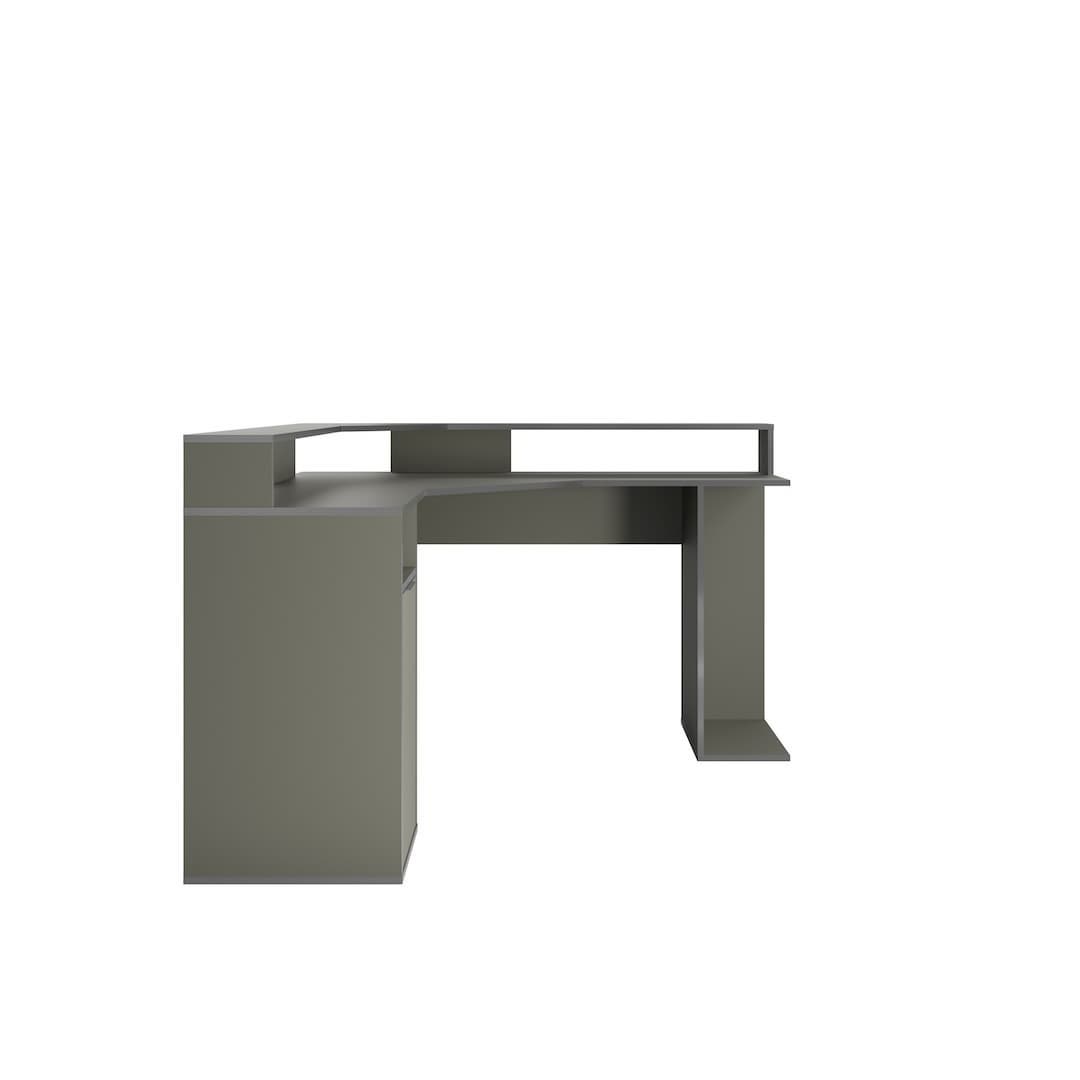 Carbon Corner Gaming Desk 139cm in Graphite, image 3