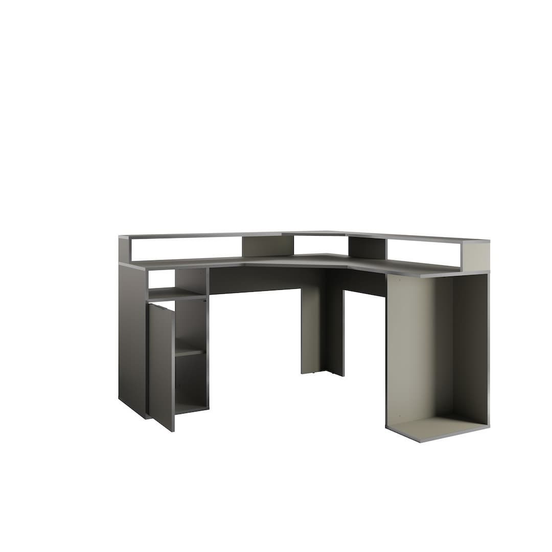 Carbon Corner Gaming Desk 139cm in Graphite, image 4