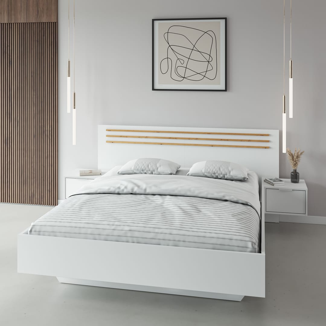 Florencja Bed Frame Bedside Cabinets EU King product image