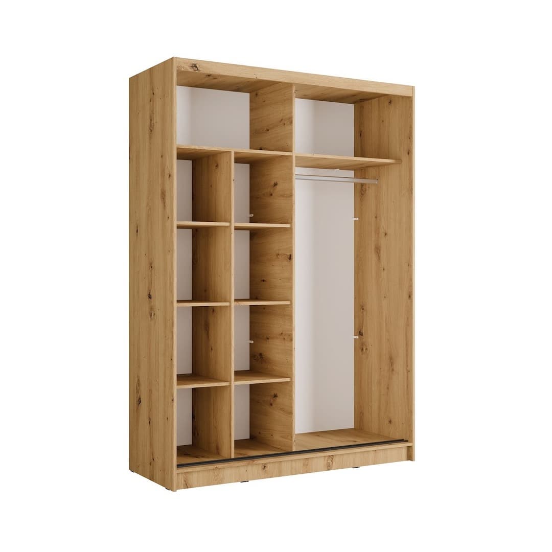 Aluna Sliding Door Wardrobe 155cm, image 12