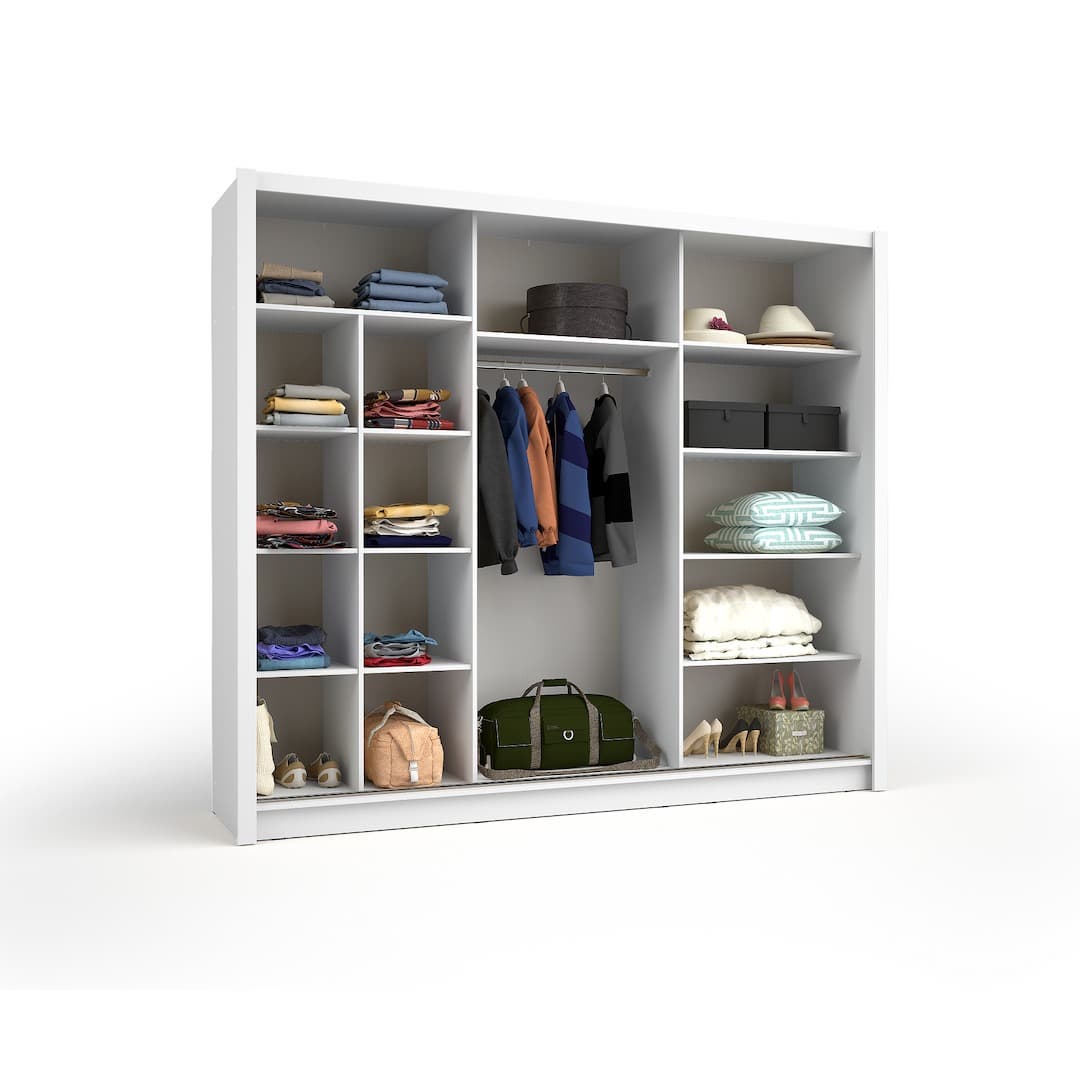 Baku 13 Sliding Door Wardrobe 248cm, image 4