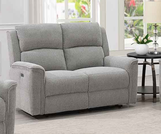 Ashmoor 3 Seater Sofa Light Grey (Power Recliner)