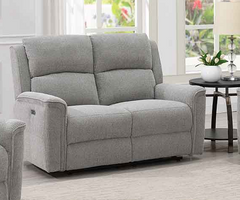 Ashmoor 3 Seater Sofa Light Grey (Power Recliner)