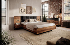 Chest od Drawers 6S MILTON Oak Chestnut & Anthracite