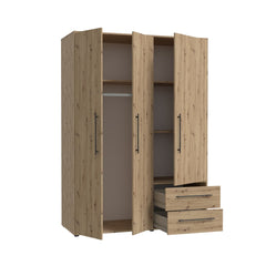 Mokkaris Hinged Door Wardrobe 144cm, image 19