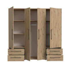 Mokkaris Hinged Door Wardrobe 206cm, image 21