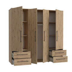 Mokkaris Hinged Door Wardrobe 206cm, image 19