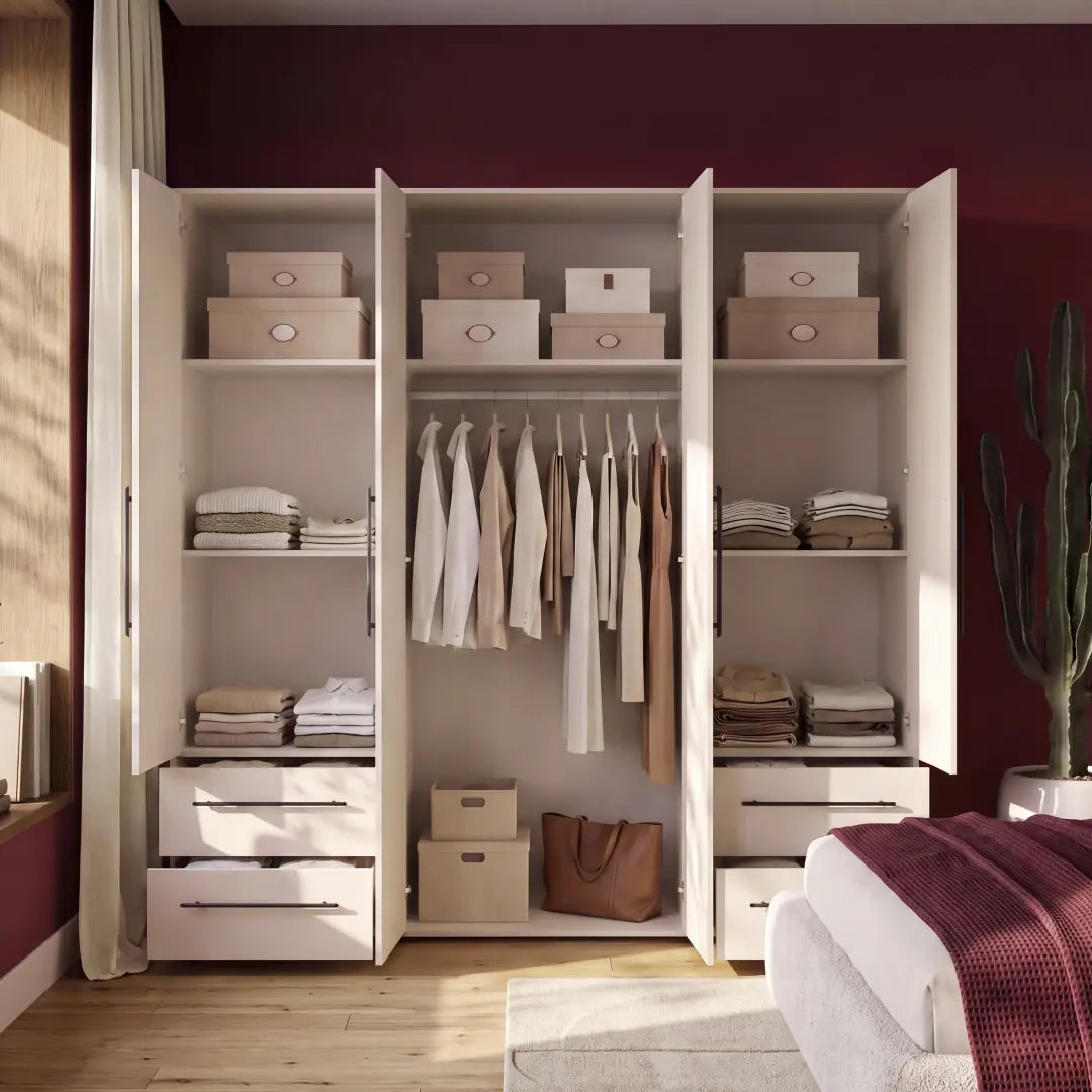 Mokkaris Hinged Door Wardrobe 206cm, image 25