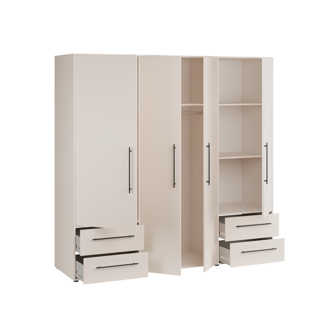 Mokkaris Hinged Door Wardrobe 206cm, image 28