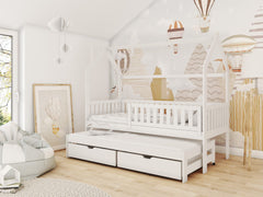 Wooden Single Bed Monkey With Trundle - product image 6