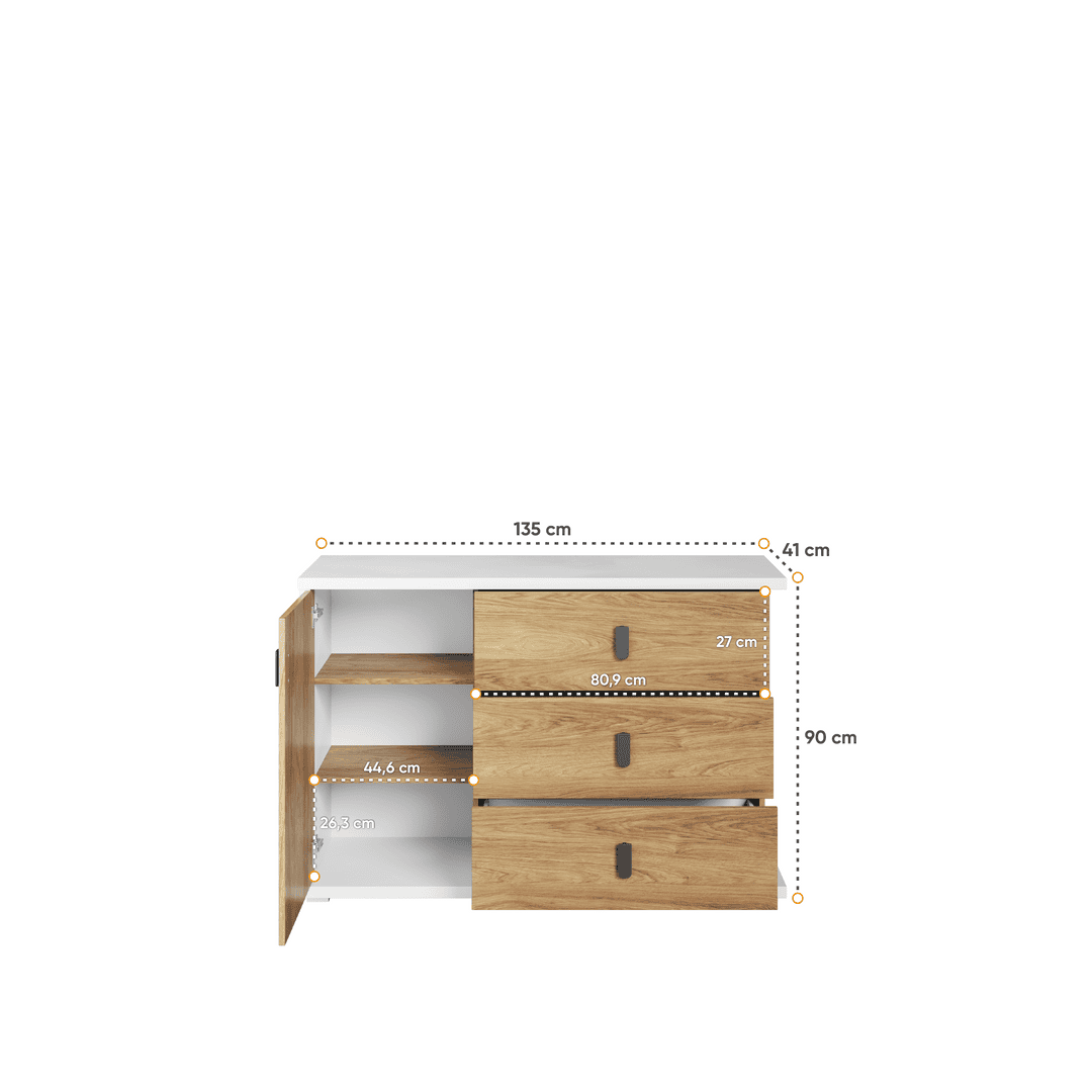 Massi MS-05 Sideboard Cabinet 135cm - product image 3