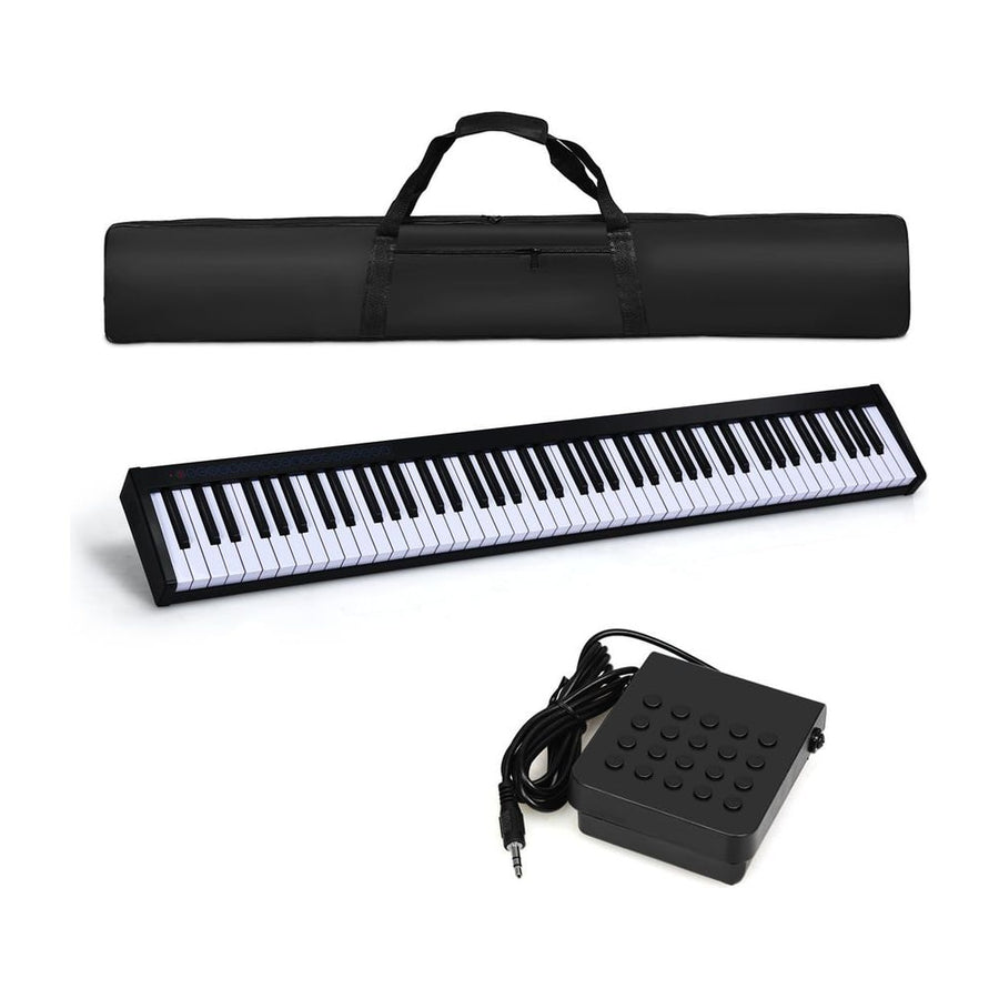 Portable Electronic Piano 88 Keys Suitable for Children Over 3 Years Old-Black