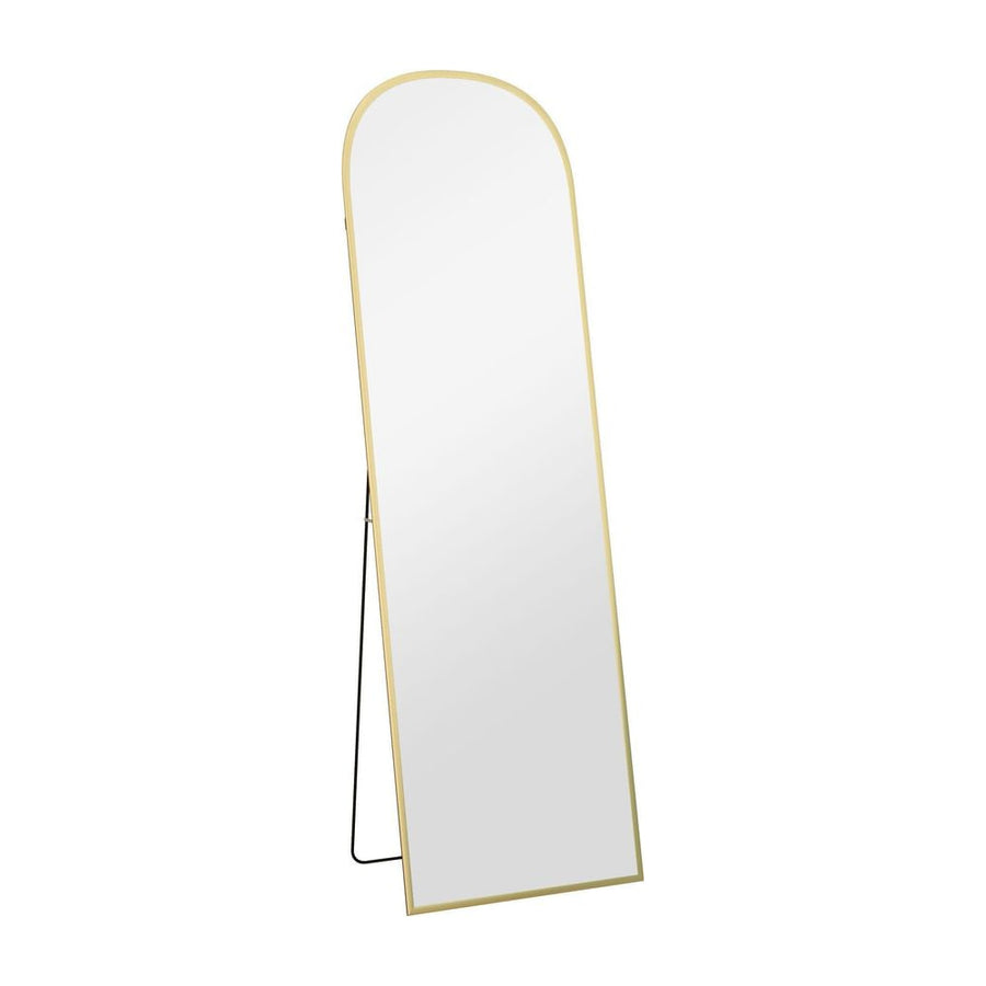 HOMCOM 162cm Aluminium Frame Standing Mirror - Gold