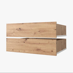 Wooden planter boxes on a white background