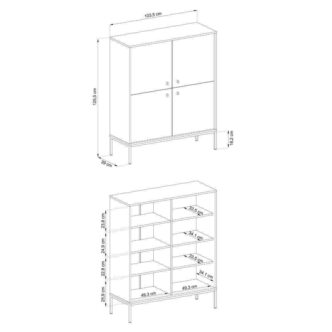 Mono Highboard Cabinet 104cm - product image 12