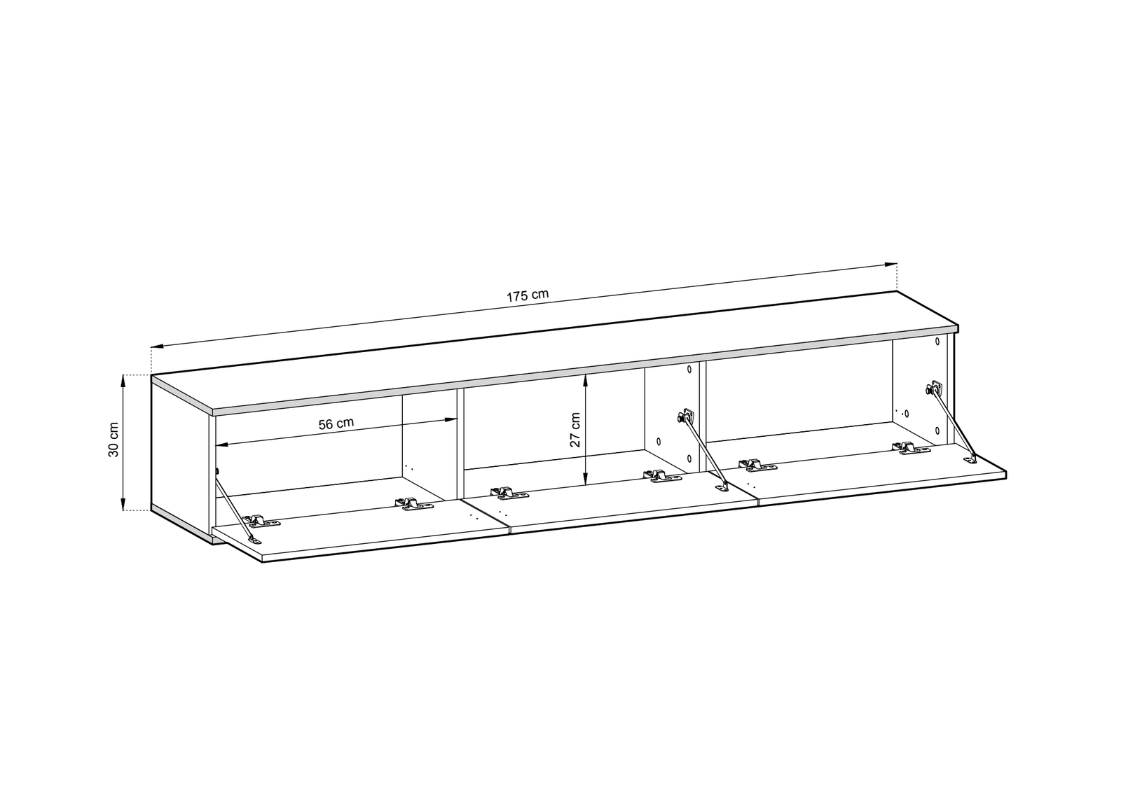 Moro Floating TV Cabinet 175cm