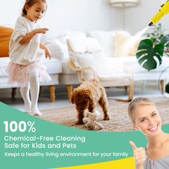 Multi-Surface Handheld Steam Cleaner with Safety Lock-Yellow