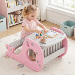 Multi-functional Convertible Kids Activity Table Set-Pink