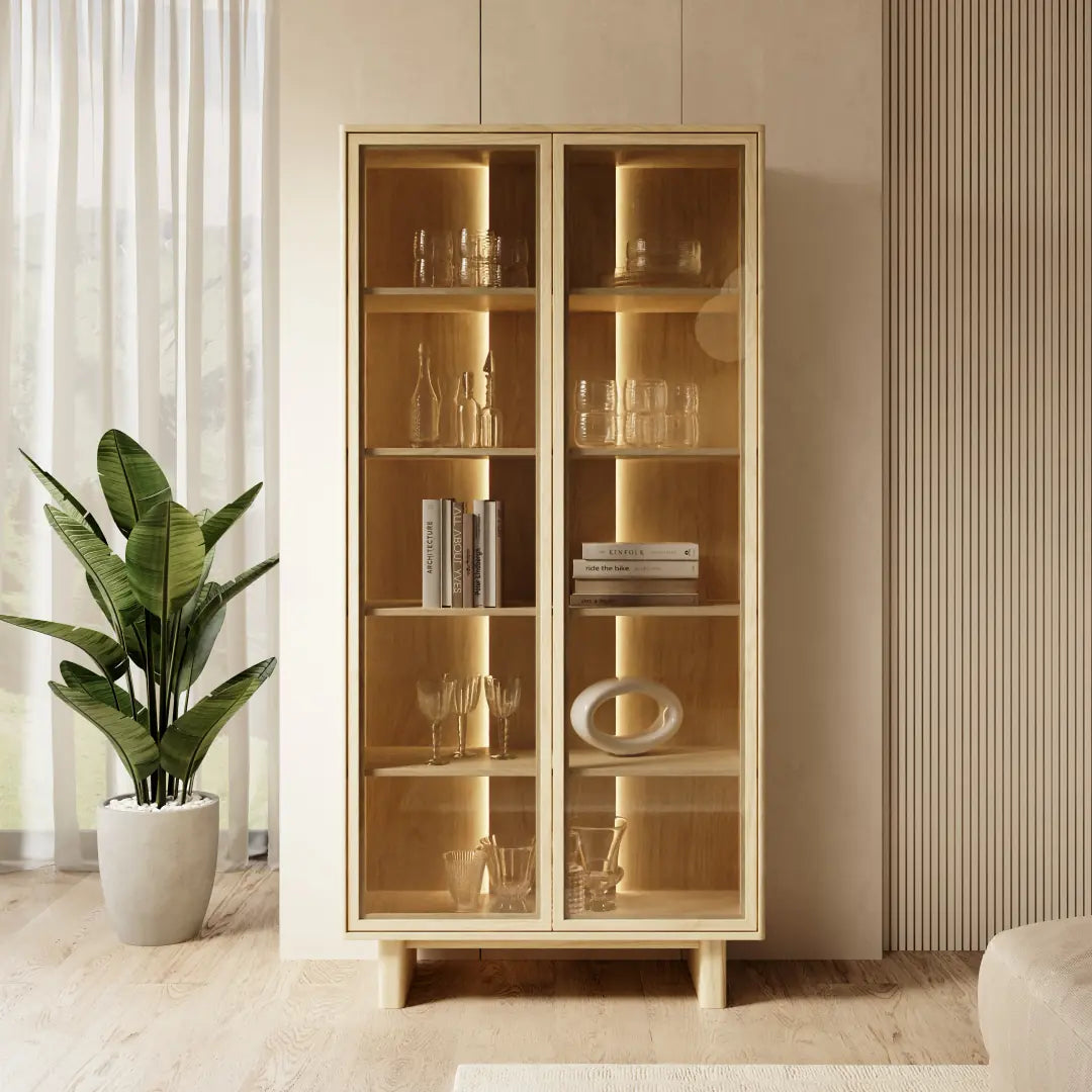 Nabu Tall Display Cabinet 94cm
