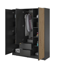 Nelly Hinged Door Wardrobe 155cm - product image 9