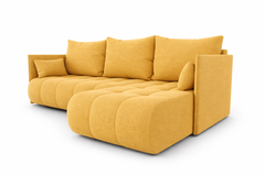 Corner Sofa Bed NESSA Golden Yellow