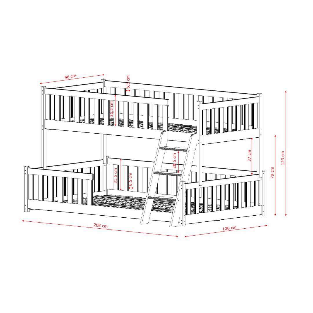 Wooden Bunk Bed Nicea, image 26