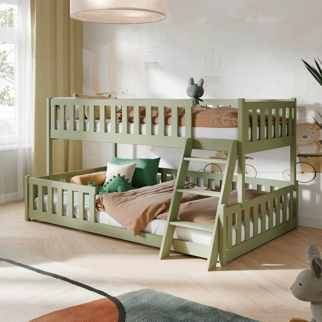 Wooden Bunk Bed Nicea in Olive, image 12