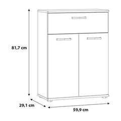 Niko Highboard Cabinet 60cm in Oak Artisan, image 6