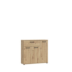 Niko Sideboard Cabinet 90cm in Oak Artisan, image 2