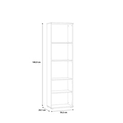 Niko Bookcase 50cm in Oak Artisan, image 4