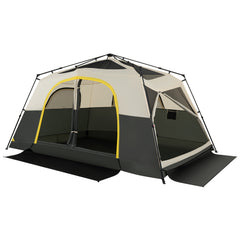 399 x 267 cm 10 Person Instant Cabin Camping Tent with Rainfly-Beige