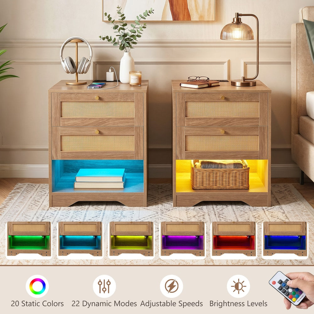 Nightstand with Charging Station