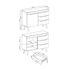 Nordi Sideboard Cabinet 107cm - product image 4