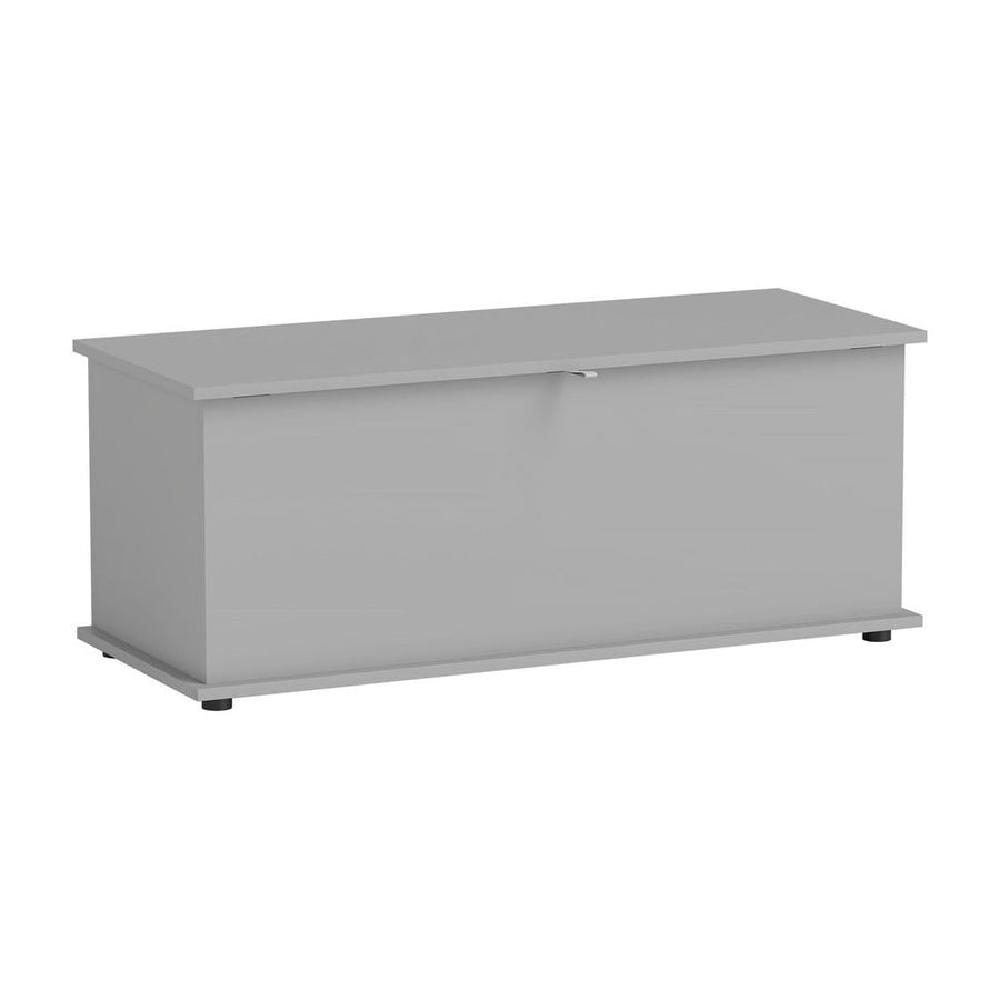 HOMCOM 113L Storage Chest, Storage Box with Flip-Top Lid and 2 Safety Hinges, Storage Trunk for Living Room, Entryway, 100 x