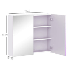 HOMCOM Mirror Cabinet in White