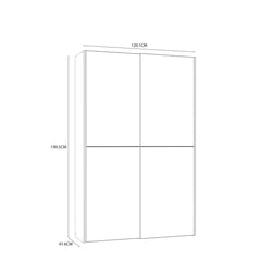 Ozzula Sliding Door Wardrobe 120cm, image 6