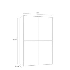 Ozzula Sliding Door Wardrobe 120cm, image 21