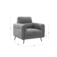 Oakmere Armchair Burnt Orange
