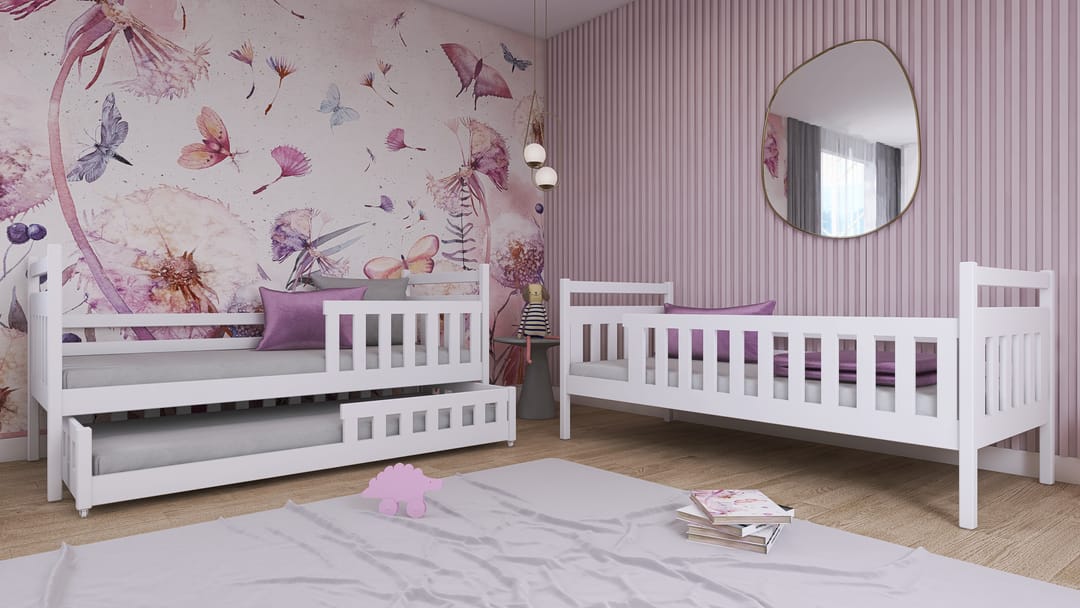 Wooden Bunk Bed Olivia With Trundle