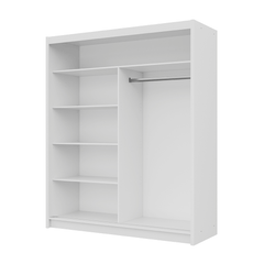 Black Mirrored Sliding Door Wardrobe 180cm – MAYFAIR
