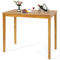 Outdoor Bar Table Acacia Wood Bar Table for Outside