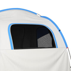 Outsunny SUV Car Tent for Camping, Waterproof PU2000mm, 5 Man Tailgate Tent, 2.4 x 2.1 m, Grey and Blue