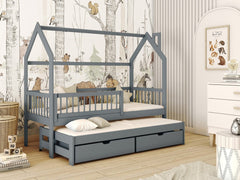 Wooden Single Bed Papi With Trundle - product image 11