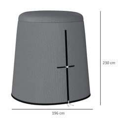 Outsunny 196 x 230 cm Hanging Egg Chair Protective Cover - Grey