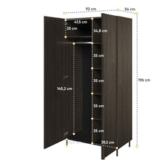 Piemonte PE-01 Hinged Wardrobe 92cm - product image 4
