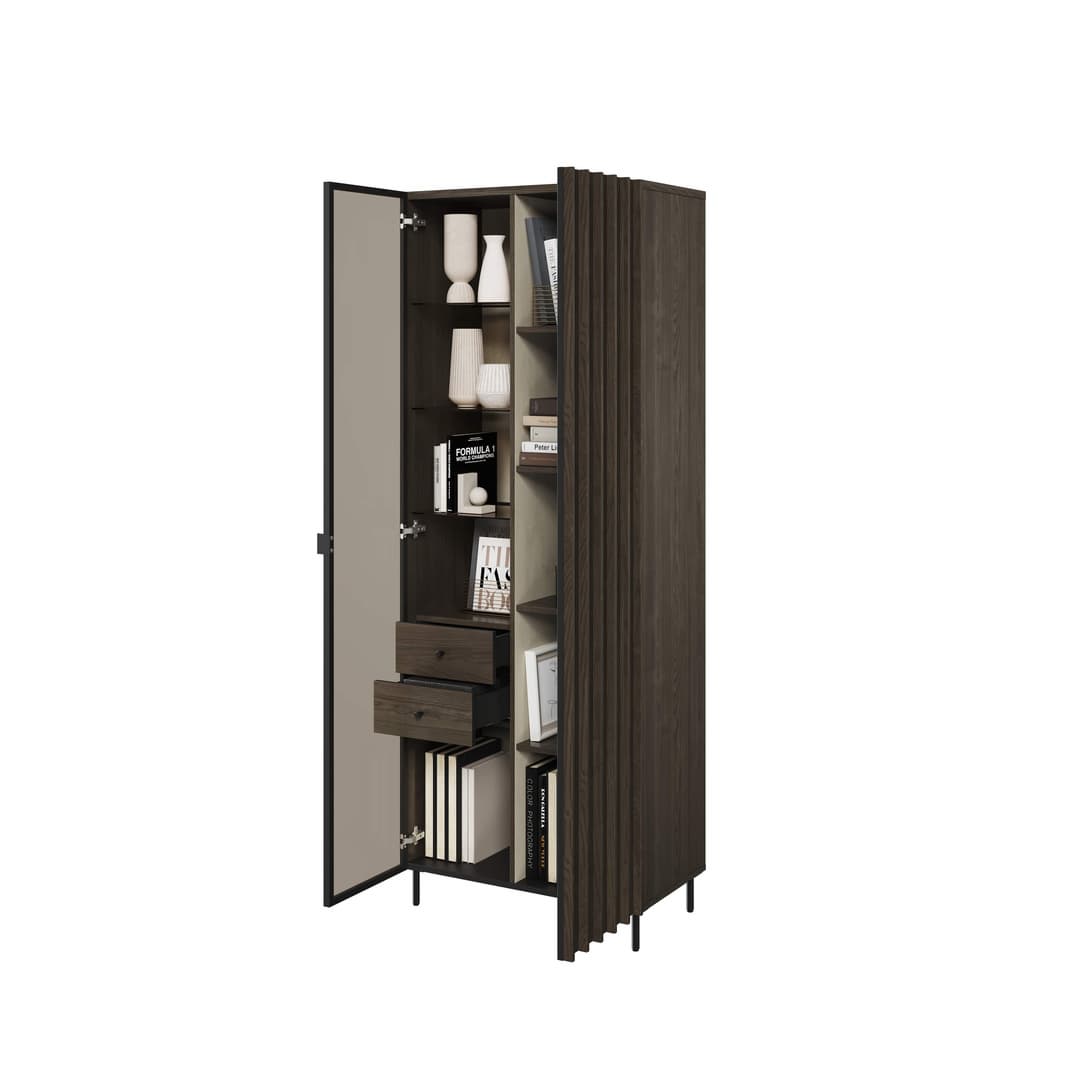 Piemonte PE-02 Tall Display Cabinet 73cm - product image 3
