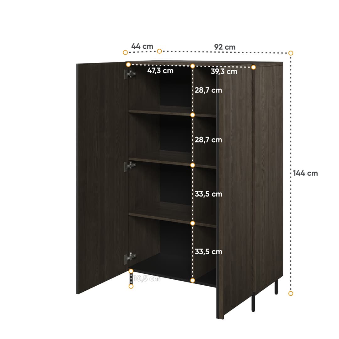 Piemonte PE-05 Highboard Cabinet 92cm - product image 4