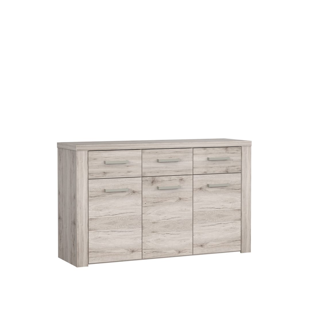 Portland Sideboard Cabinet 136cm in Oak Sand, image 2